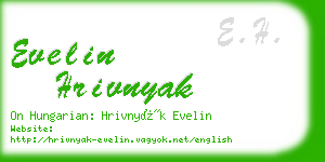 evelin hrivnyak business card